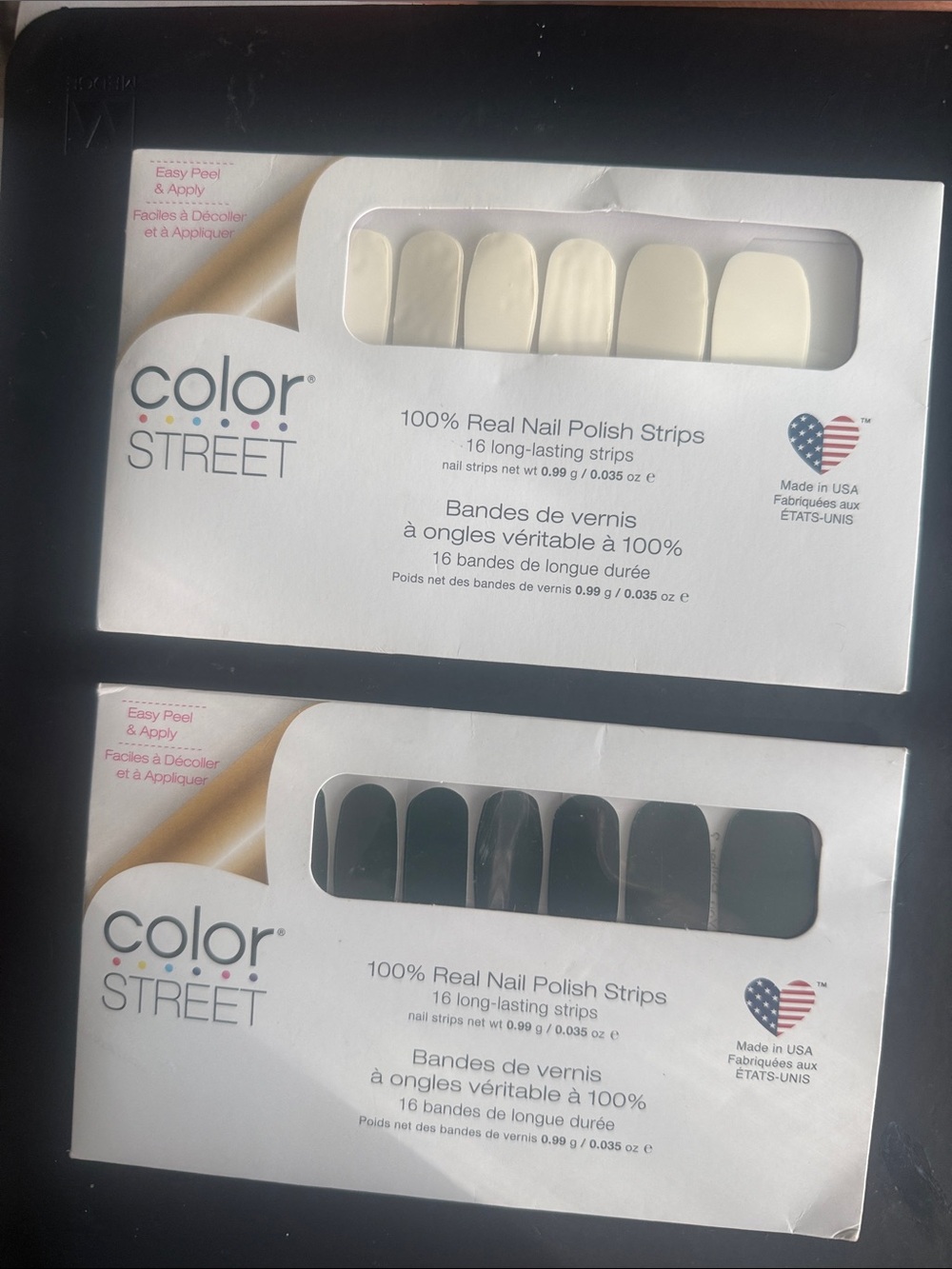 Color Street Press-On Nail Strips - Swiss and Tell and Wood  You Rather -set of